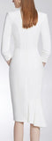 Single-Breasted Blazer-Dress, White