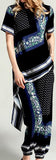 Print Asymmetrical Top and Trouser Set