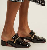 Octavian Mula 35 Black Patent Mule