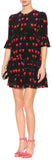 Petal Printed Silk Mini Dress