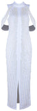Bead & Crystal Embellished Dress, White