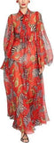 Fruit & Zebra Print Chiffon Gown | DESIGNER INSPIRED FASHIONS