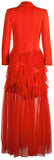 Blazer-Dress with Ruffled Tulle Skirt