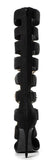 Jewel-Buckled Tall Black Suede Gladiator Sandals