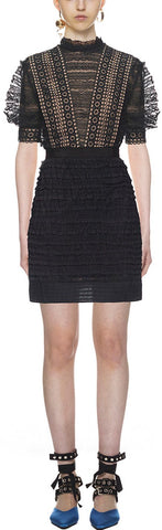 Ruffled Lace Dress