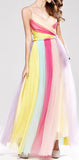 Rainbow Voile Gown