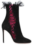 Black Sophie Suede Ankle Boots