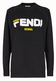 Logo Cotton Sweatshirt, Black