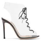 Helmut Plexi 100 Lace-Up PVC Ankle Boots