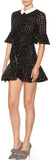 Embellished Black Mini Dress