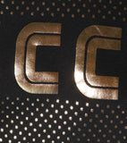 Metallic Cotton T-Shirt, Black