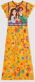 'Unskilled Worker' Print Dress, Yellow