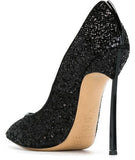 Glitter Blade Pumps - Black, Gold or Silver