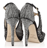 Crystal-Embellished Evening Sandal