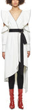 Monochrome Asymmetric Wrap Dress