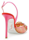 Jeweled Lace Halter Pump