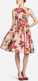 *Extended Sizes* Floral Print Dress, Pink