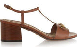 Horsebit-Detailed Leather Sandals