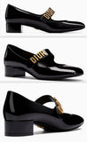 Baby-D Ballet Pump in Black Patent Calfskin