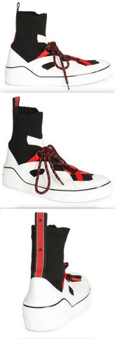Straps Sock High-Top Sneakers