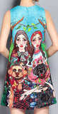 Unskilled Worker Sleeveless Mini Shift Dress
