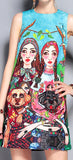 Unskilled Worker Sleeveless Mini Shift Dress