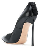 Blade Fringe Trim Pumps - Nude, Black or White