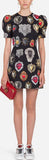 Brocade Sacred Heart Jacquard Mini Dress