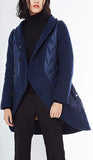 Quilted Asymmetrical Coat