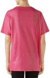 Metallic Cotton T-Shirt, Pink