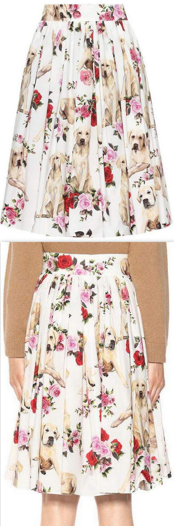 Dog & Rose Printed Skirt