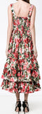 *Extended Sizes* Sleeveless Rose Print Dress