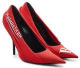 Knife Wrapped Logo Pumps - Black, Blue or Red