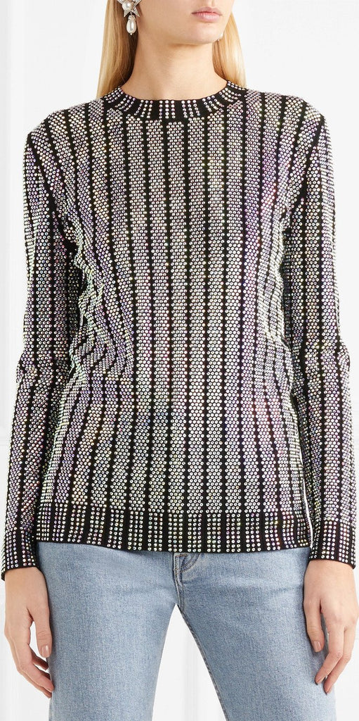 Embellished Long-Sleeve Top