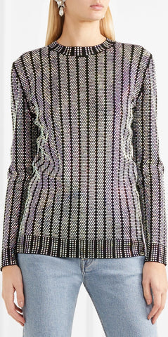 Embellished Long-Sleeve Top