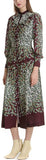 Belted Print Shirt-Dress