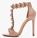 Leather Bomb Sandals - Rose Gold, Gold or Beige | DESIGNER INSPIRED FASHIONS