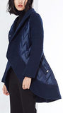 Quilted Asymmetrical Coat