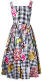 Print Button-Down Summer Dress