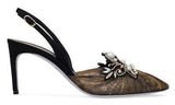 'Jolie' Lace Sling Backs