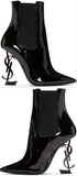Black Patent Opyum Chelsea Boots