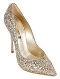 Glitter Blade Pumps - Black, Gold or Silver