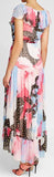 Printed Ruffle Chiffon Dress
