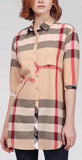 Check Print Half-Sleeve Shirt