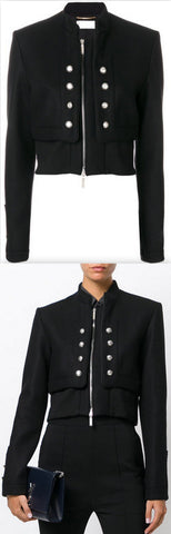 Cropped Military Jacket