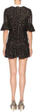 Embellished Black Mini Dress