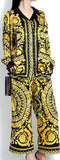 Baroque Printed Shirt and Pant Set