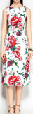 Floral-Print Sheath Pencil Dress