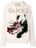 Embellished Japanese Motif Hoodie