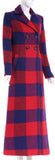 Long Plaid Coat
